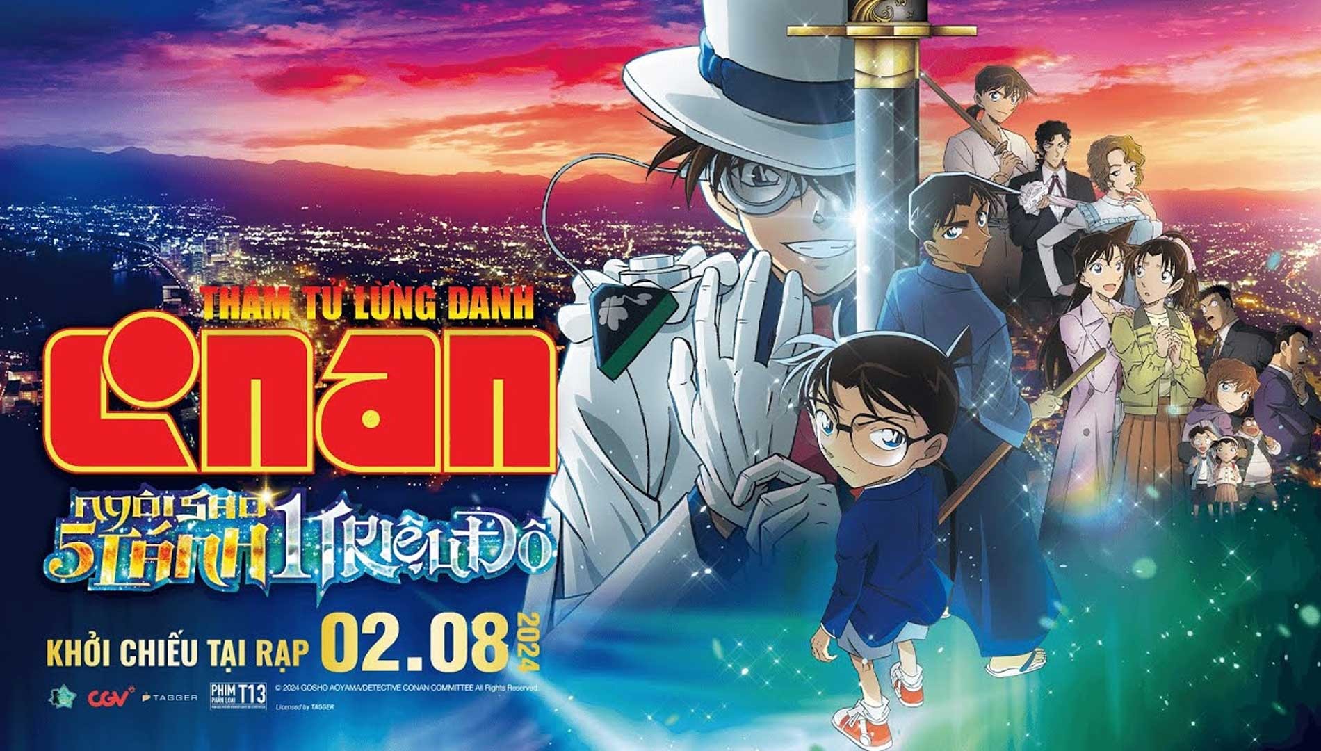 Xem phim Thám Tử Lừng Danh Conan: Ngôi Sao 5 Cánh 1 Triệu Đô (Detective Conan Movie 27: The Million Dollar Pentagram) 2024