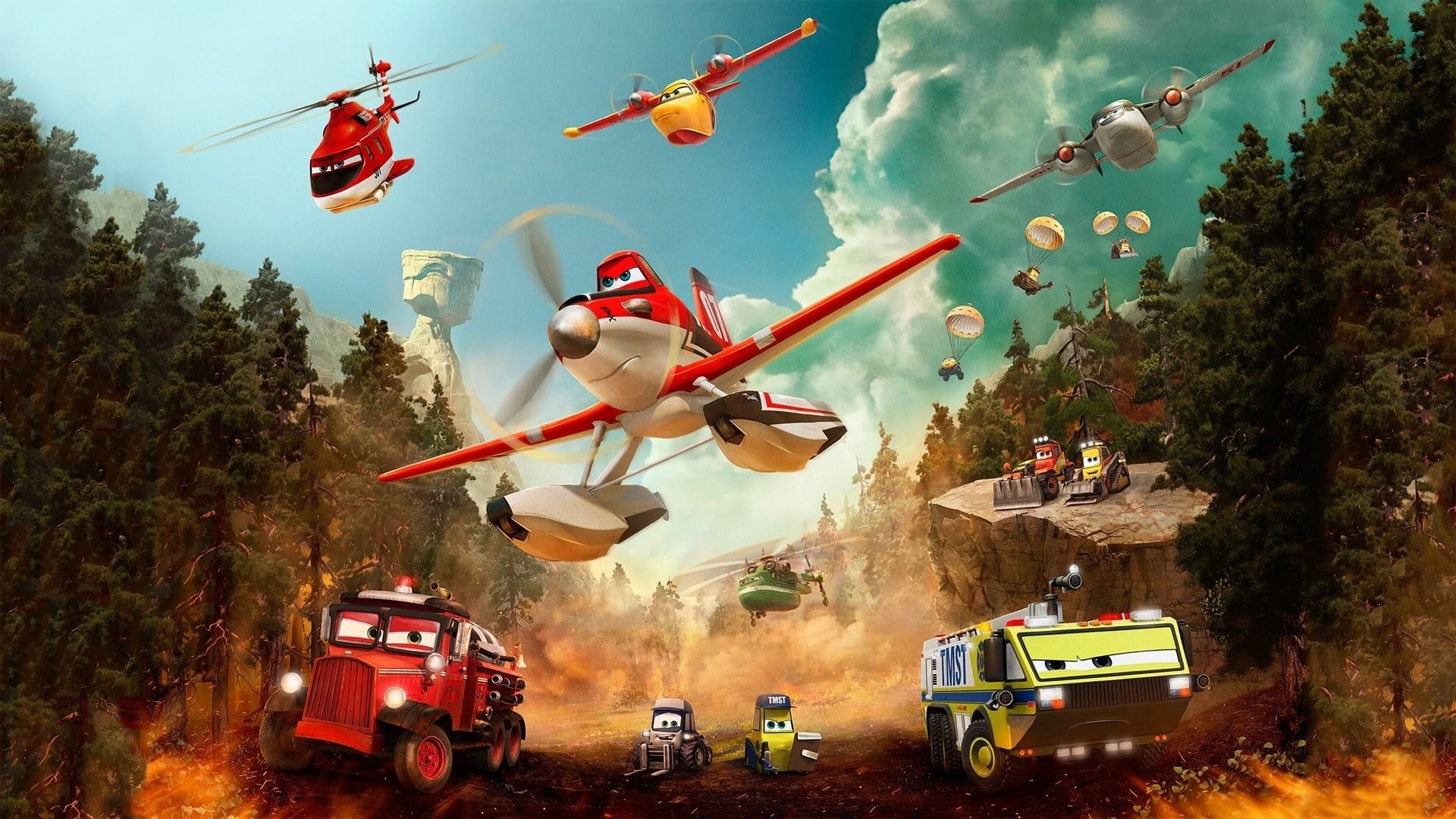 Xem phim Thế Giới May Bay: Anh Hùng & Biển Lửa (Planes: Fire & Rescue) 2014